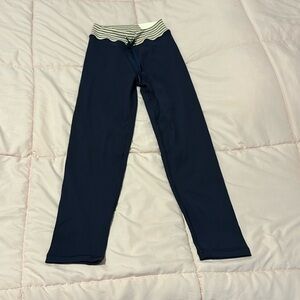 Aerie blue ribbed 7/8 offline leggings